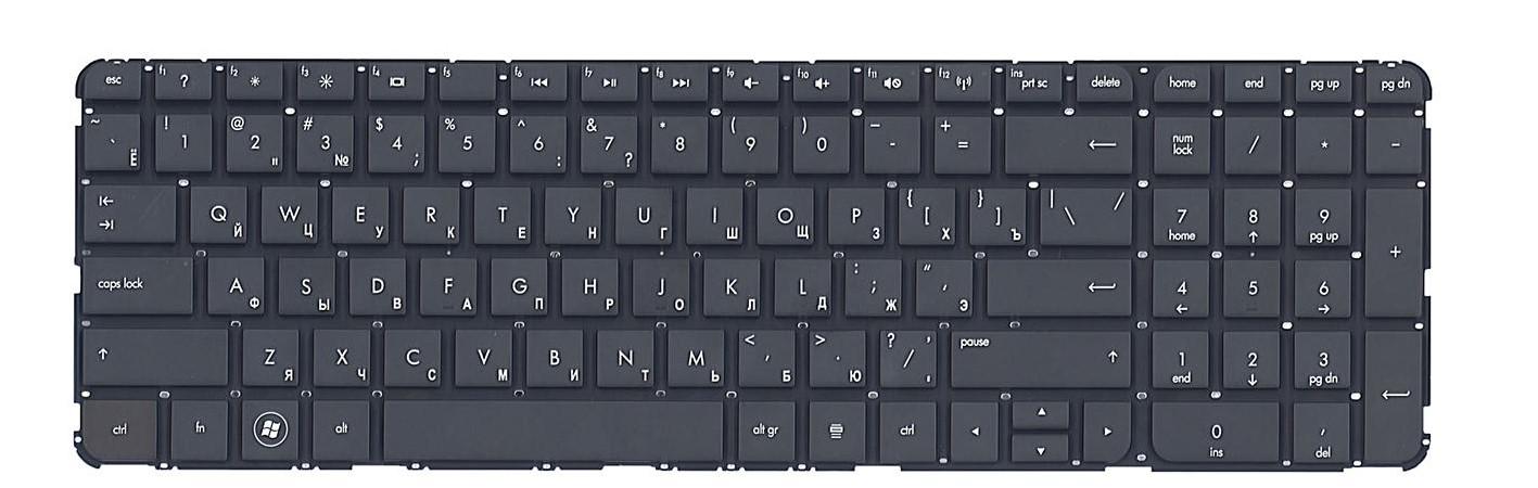 Клавиатура для ноутбука HP Pavilion DV7-7027 матовая (681980-251)