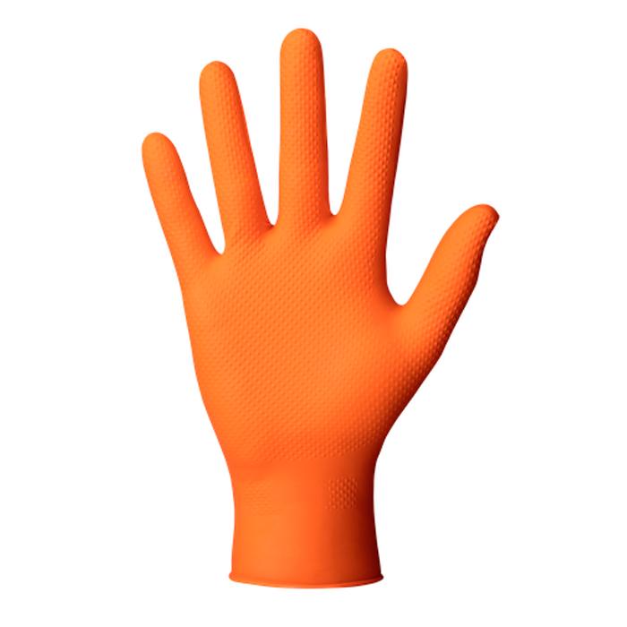 Рукавички нітрилові Mercator gogrip XXL 50 шт. Orange - фото 2