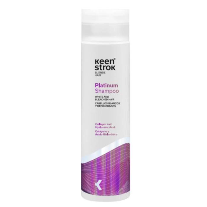 Шампунь для блонду та освітленного волосся KeenStrok Platinum Shampoo For White&Bleached Hair Антижовтизна 250 мл (23179698)