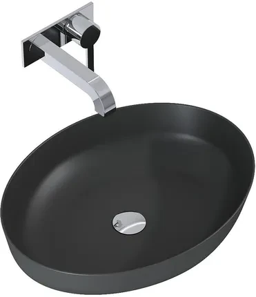 Умывальник ELITA Rika 52х40 см Anthracite Matt (145004)