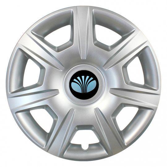 Автомобильные колпаки SKS 327 R15 с логотипом Daewoo 4 шт. Серебристый
