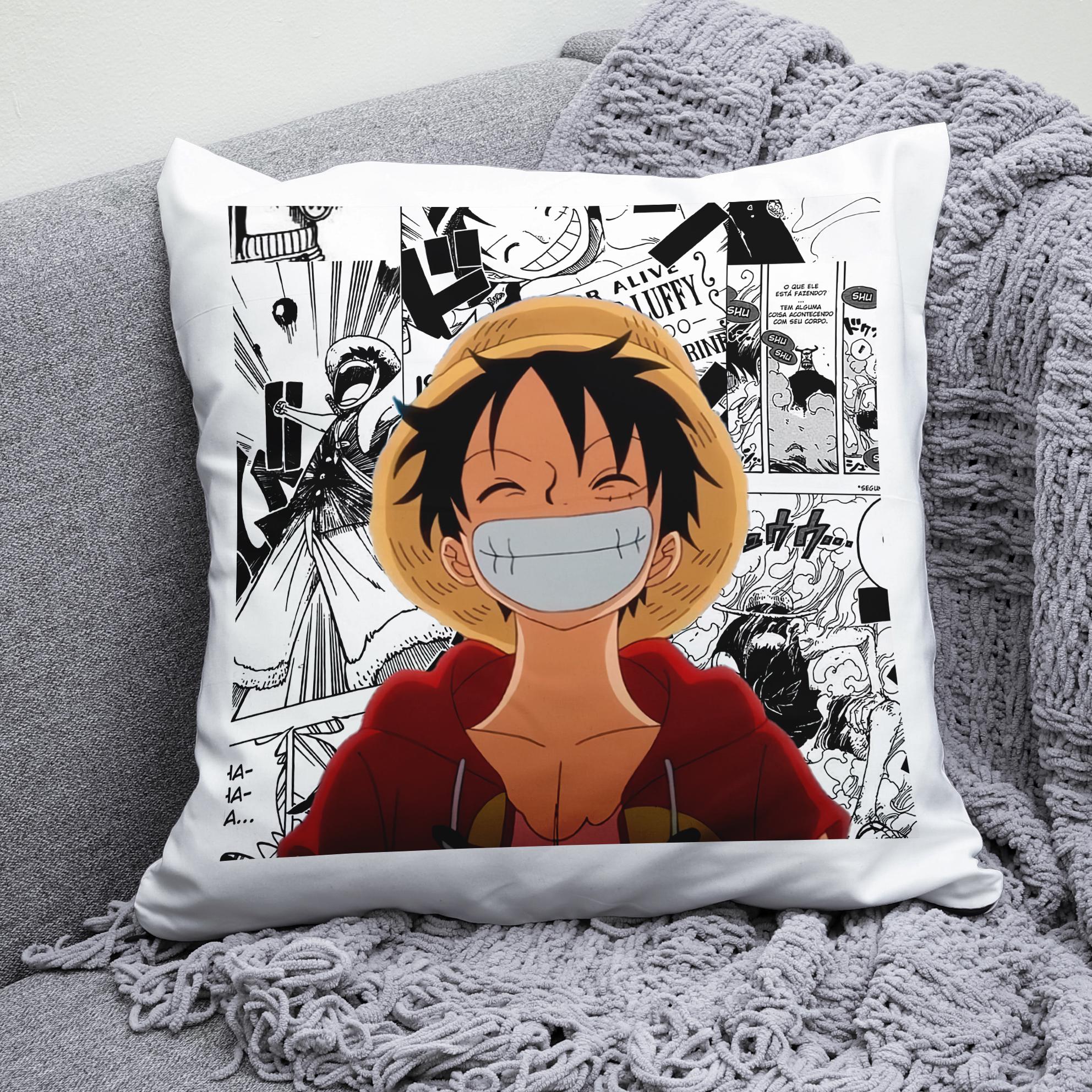 Плюшевая подушка квадрат с принтом One Piece