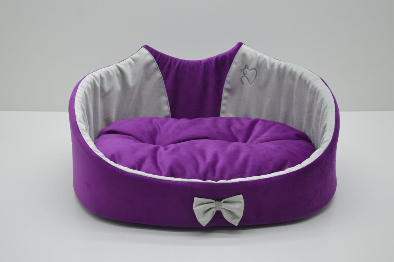 Лежак для собак и котов Cat №3 420х560х240 мм Фиолетовый