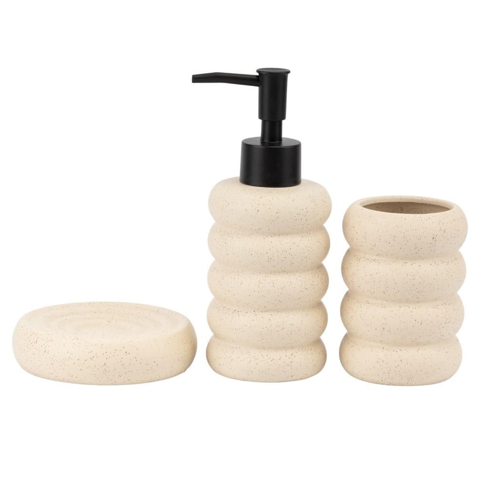 Набор аксессуаров для ванной комнаты дозатор/стакан/мыльница 3 пр. (9277007)