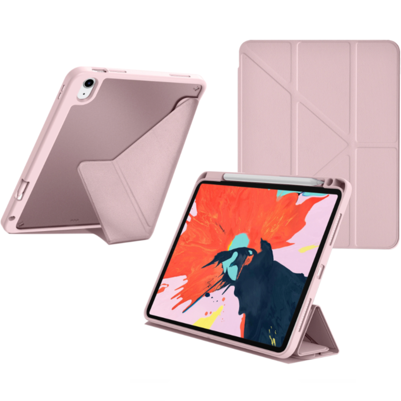 Чехол-книжка WIWU iShield Case with Pencil Slot for iPad Air 4th-5th 10,9/iPad Pro 11 Pink - фото 2 Чехол-книжка WIWU iShield Case with Pencil Slot for iPad Air 4th-5th 10,9/iPad Pro 11 Pink - фото 2