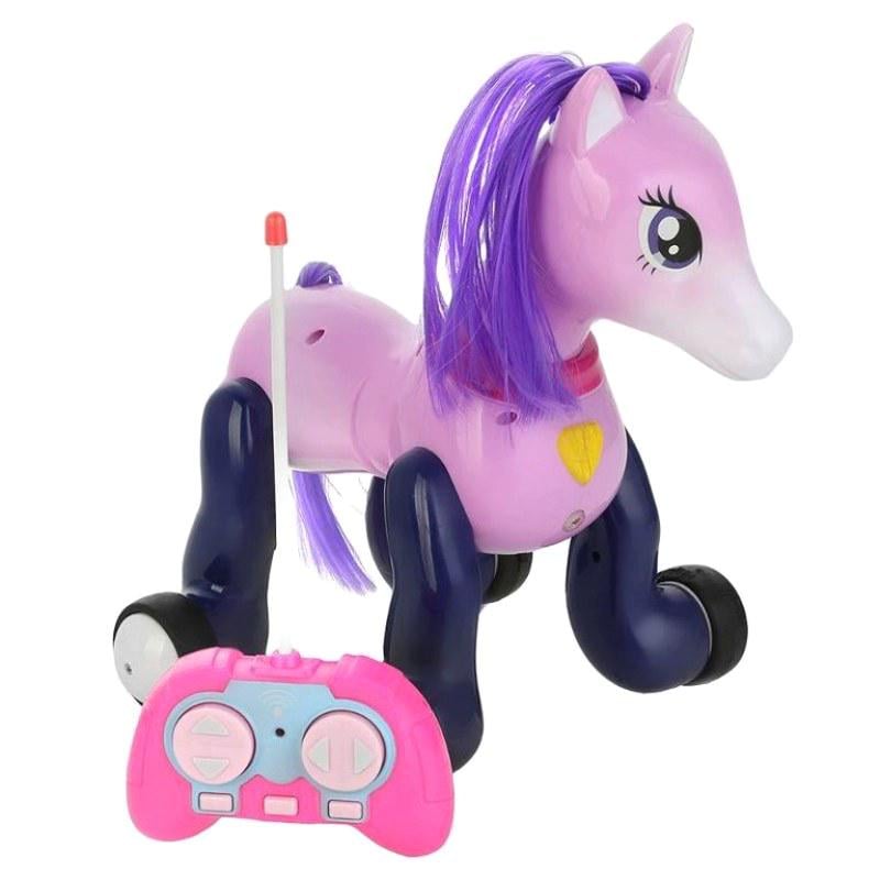 Пони-лошадка на пульте управления Jia Yu Toy с проектором Фиолетовый (058178)