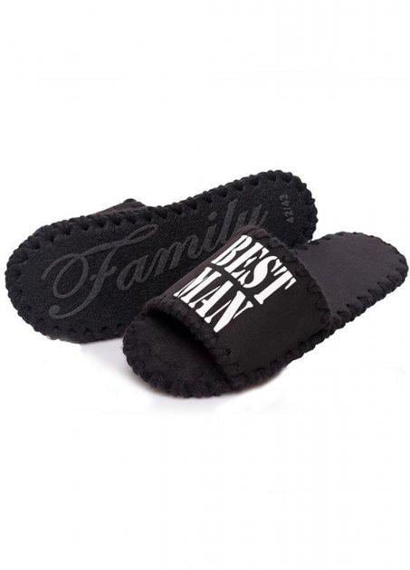 Тапки домашние мужские Family Best Man открытые р. 40/41 Черный (359456)