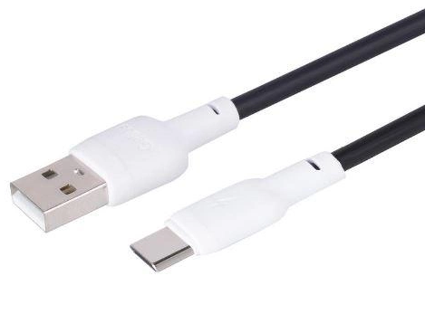 Кабель Gelius Full Silicon Cable USB to Type-C GP-UCN001C 18W 1,2 м Black/White - фото 2