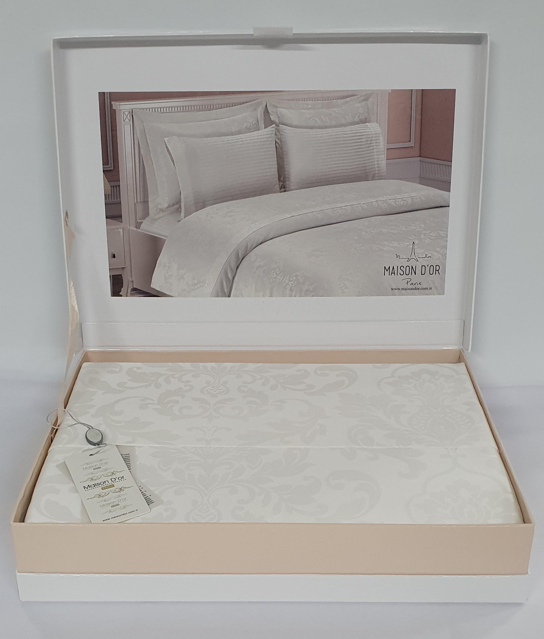 Комплект постельного белья Maison D'or семейный Ares Beyaz (CN6682)