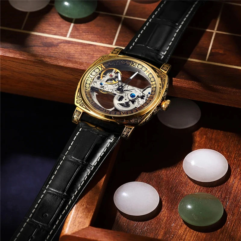 Наручний годинник Forsining 8263 Gold - фото 2