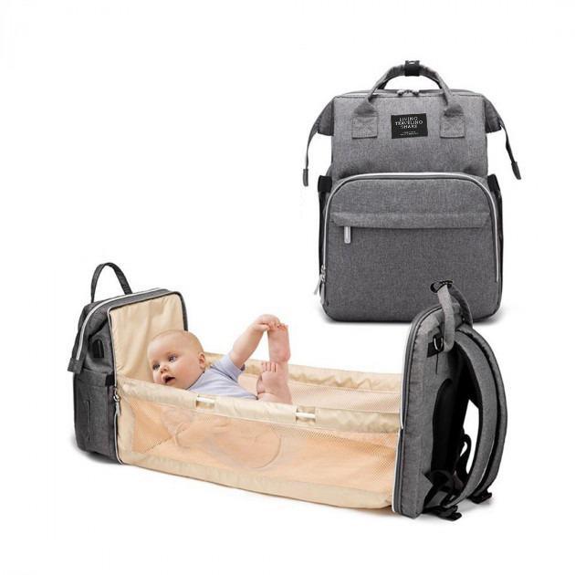 Рюкзак-сумка Baby Travel Bed-Bag водонепроникний для мами з ліжечком - фото 3