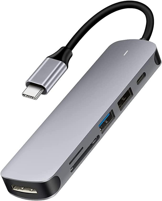 Концентратор USB C многопортовый 6в1 (LPNHE640763928)