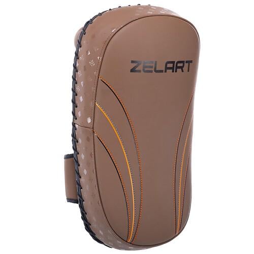 Педы для тайского бокса Zelart BO-3876 из натуральной кожи 2 шт. 18х11х34 см Коричнево-черный (31773400)