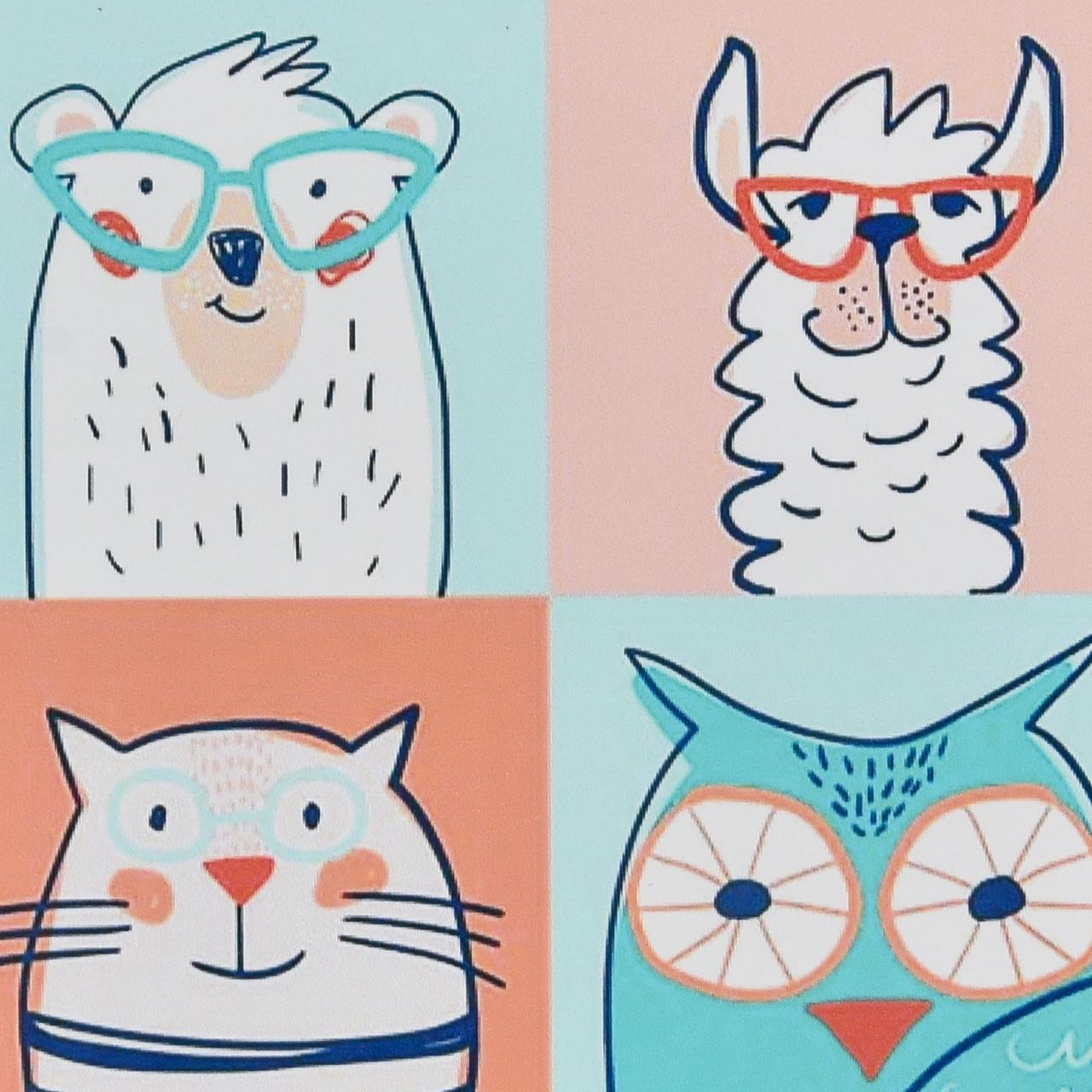 Алмазная мозаика Strateg Четверо зверьков 30х30 см (HEE16309)