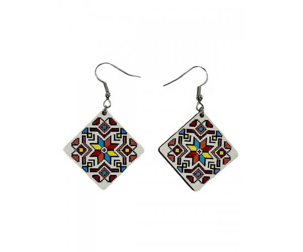 Серьги деревянные №6 (30379187)