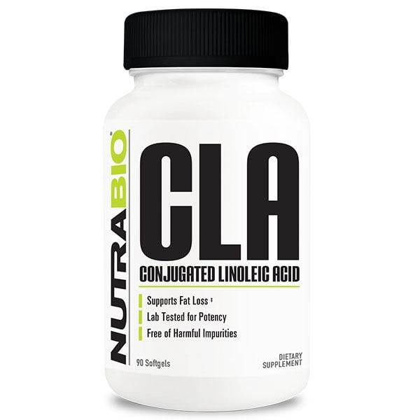 Жироспалювач NutraBio CLA 800 мг 90 м'яких капс. (000027164)