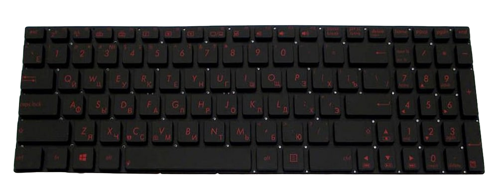 Клавиатура для ноутбука ASUS N550JA с подсветкой клавиш (90NB00K1-R31RU0)