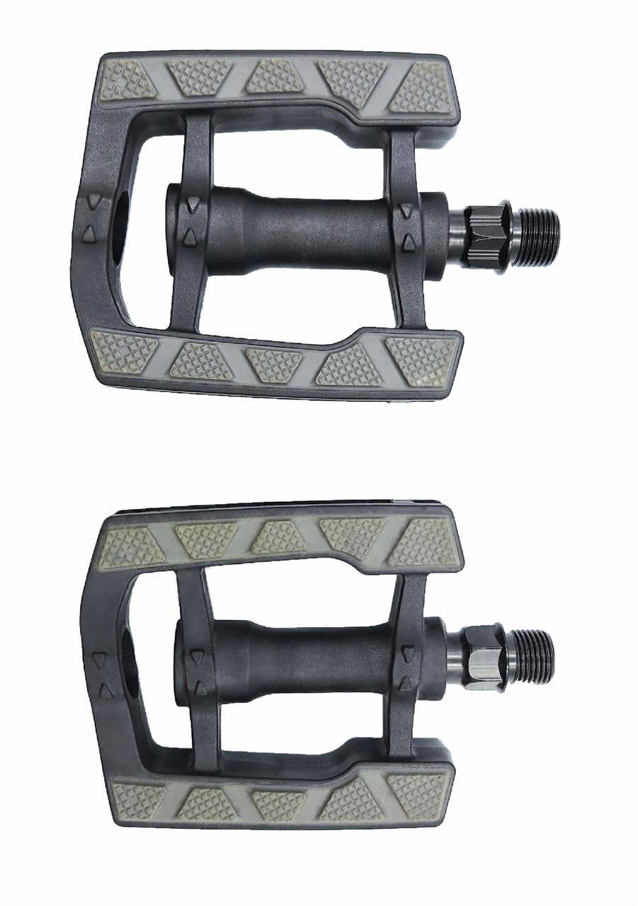 Педали велосипедные Prox VPE-899 пластиковые с резиновым покрытием Черный с серым (G0000258) - фото 2 Педали велосипедные Prox VPE-899 пластиковые с резиновым покрытием Черный с серым (G0000258) - фото 2