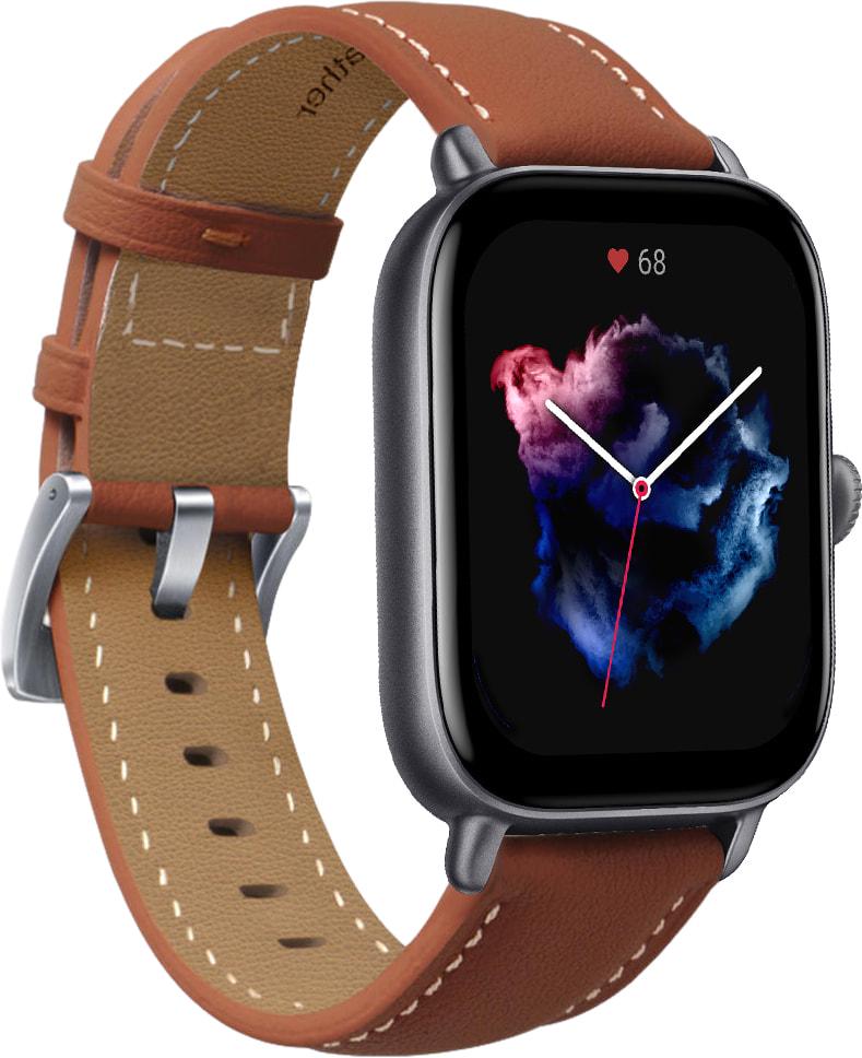 Ремешок кожаный Folsa для Amazfit GTS 3 Brown (31532-30)