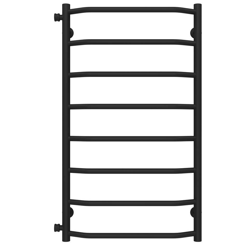 Полотенцесушитель водяной Deffi Трапеция П8 боковое левое подключение нержавеющая сталь 500х900 мм Черный (C.TR.90.50.8.B.B)