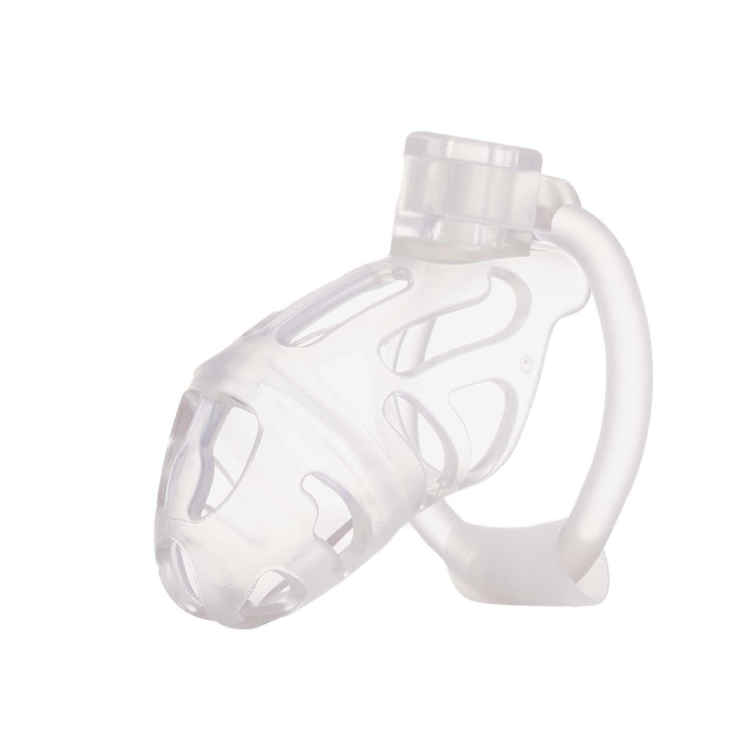 Клетка для пениса LOCKINK SEVANDA Plastic Penis Chastity Cage 3 кольца разных размеров