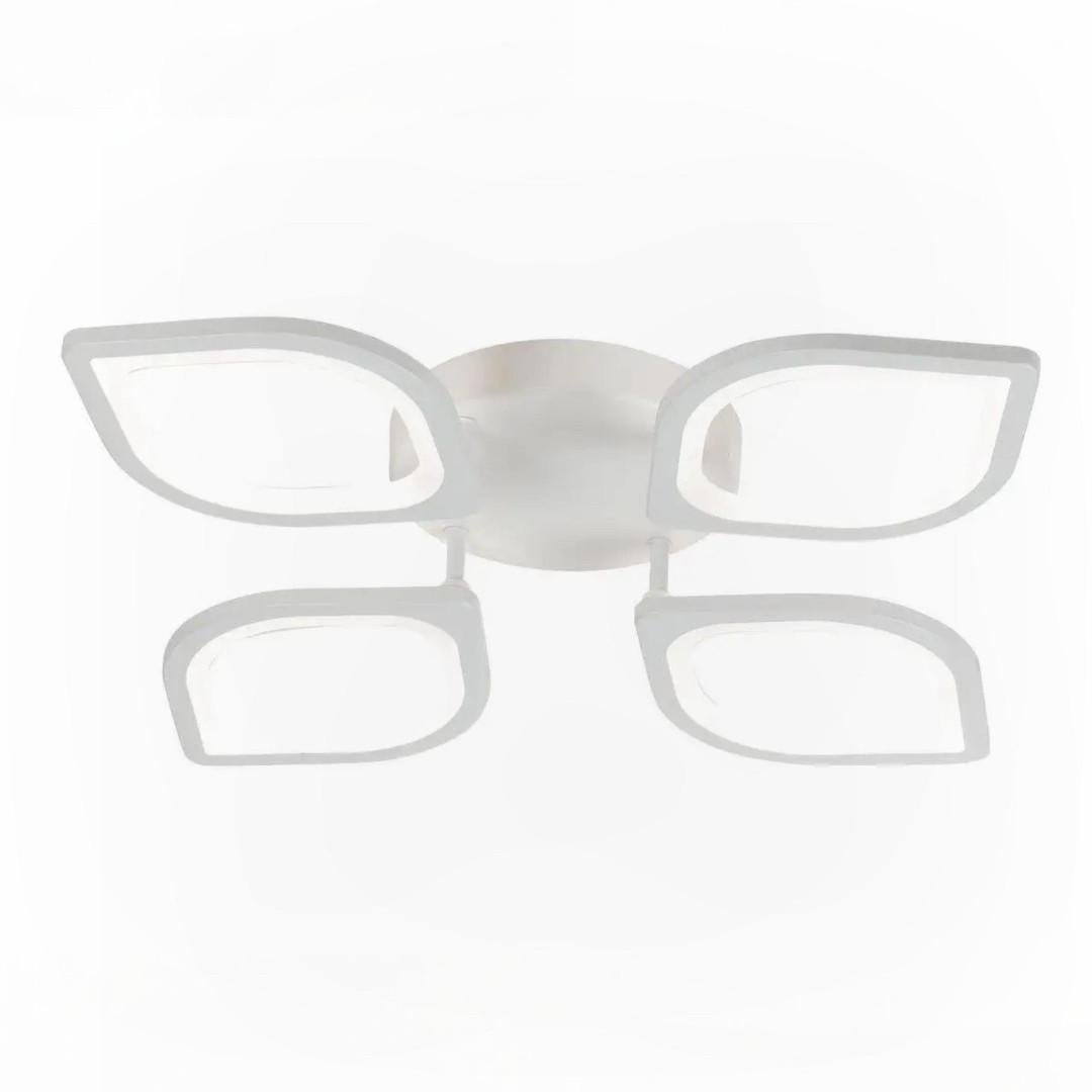 Люстра світлодіодна Valeso 80W з пультом на чотири фігурних плафони 3000-6500K Білий (G 2713/4 WT) - фото 2