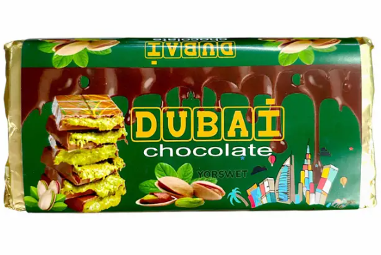 Шоколад дубайский с фисташковой пастой и кадаифом 200 г