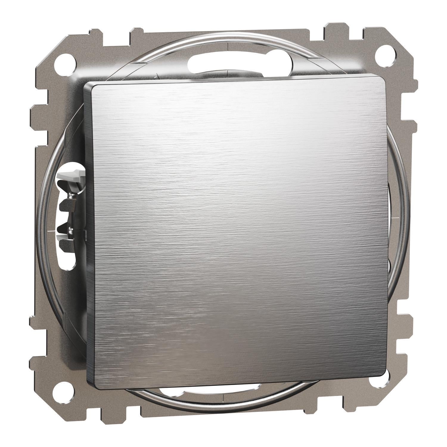 Переключатель одноклавишный Schneider Electric Sedna Design & Element Алюминий матовый (SDD170106)