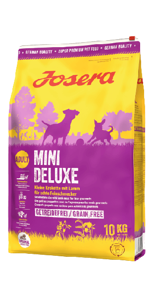 Сухой беззерновой корм Josera MiniDeluxe для мелких пород собак с ягненком 10 кг (50012833)