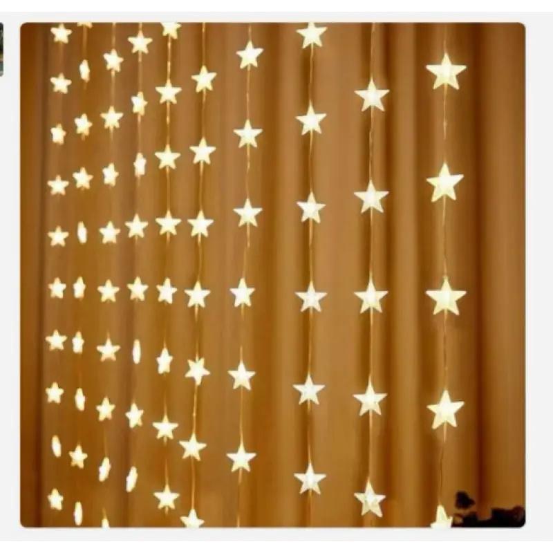 Гирлянда штора звездопад Curtain Lights Shooting Star 60 LED 3х3 м White - фото 2