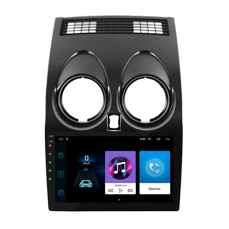 Штатная магнитола Lesko для Nissan Qashqai I 2006-2010 экран 9" 1/16Gb/ Wi-Fi Optima Андроид Нисан