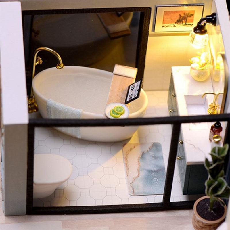 Конструктор Кукольный дом DIY Cute Room L-032-B/C Вилла Уютная жизнь Loft Apartment - фото 6