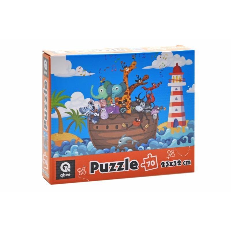 Пазлы qbee Зверюшки на кораблике 70 эл. (QB400-007)