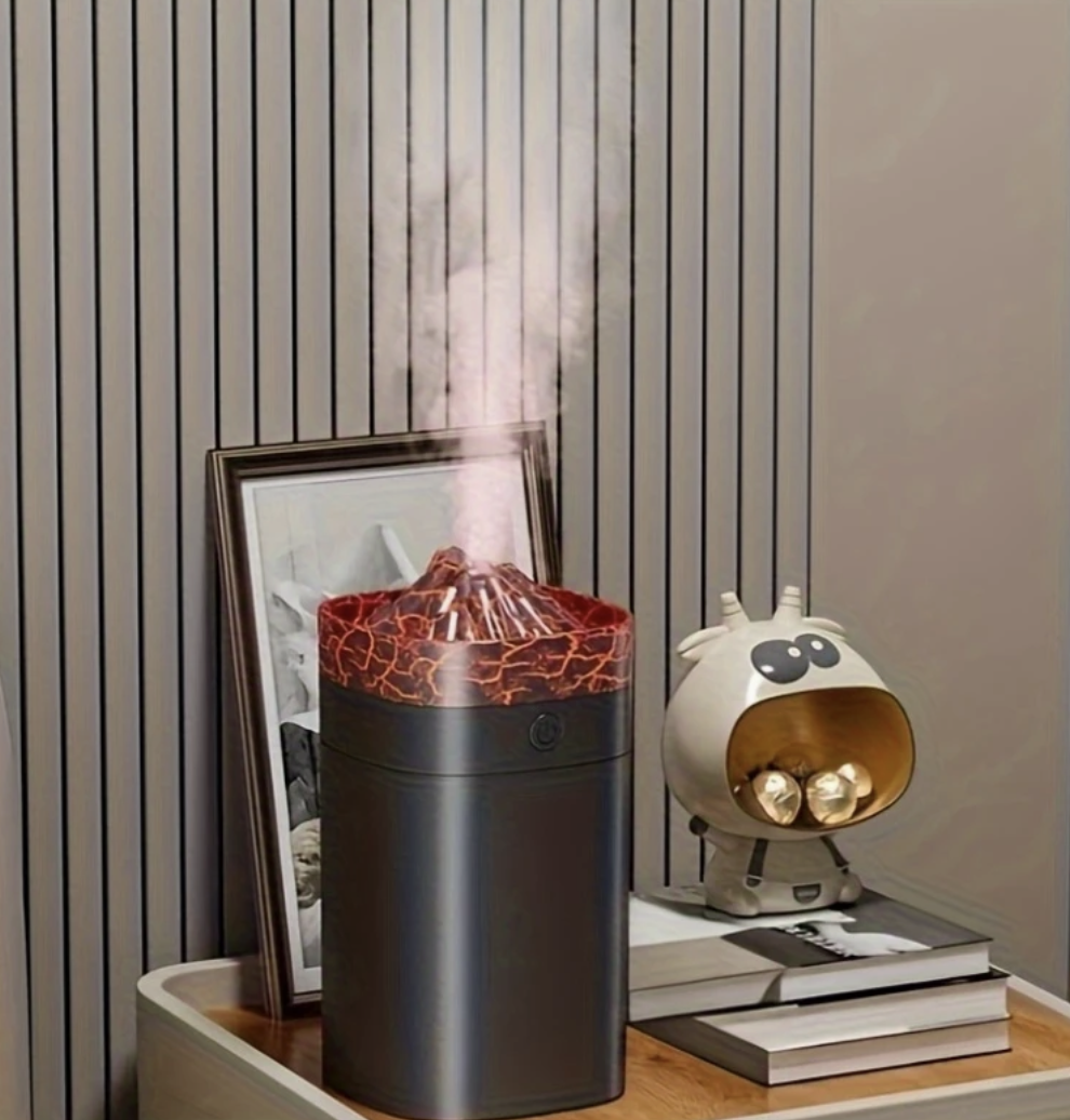 Зволожувач повітря-аромалампа USB з імітацією полум'я Чорний (29468513) - фото 7 Зволожувач повітря-аромалампа USB з імітацією полум'я Чорний (29468513) - фото 7