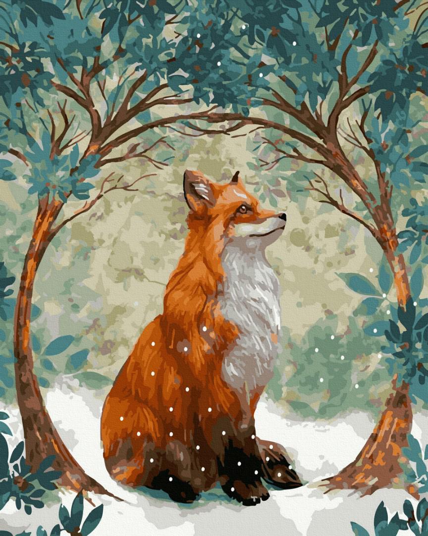 Картина по номерам Brushme Зимняя лисичка 40x50 см (GX40007)