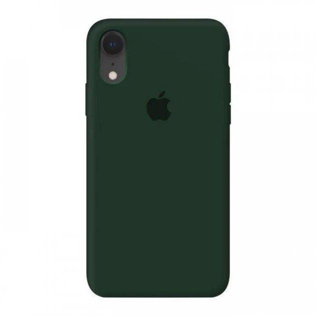 Оригинальный силиконовый чехол на Apple Iphone XR Forest Green Оригинальный силиконовый чехол на Apple Iphone XR Forest Green