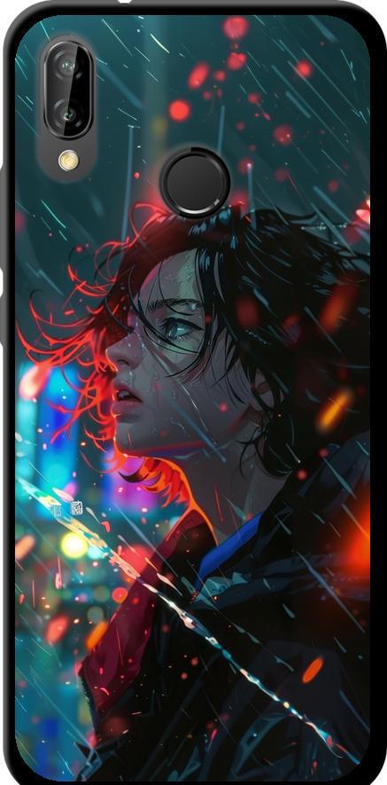 Чехол на Huawei P20 Lite Ночные огни (6096b-1410-42517) Чехол на Huawei P20 Lite Ночные огни (6096b-1410-42517)