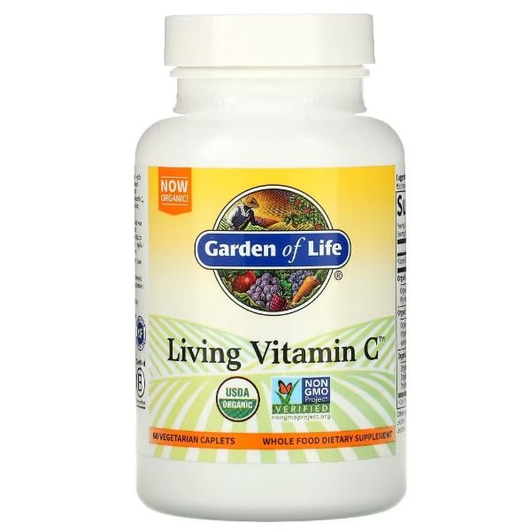 Вітамін C Garden of Life Living Vitamin C 60 вег. Caplets (000021507)