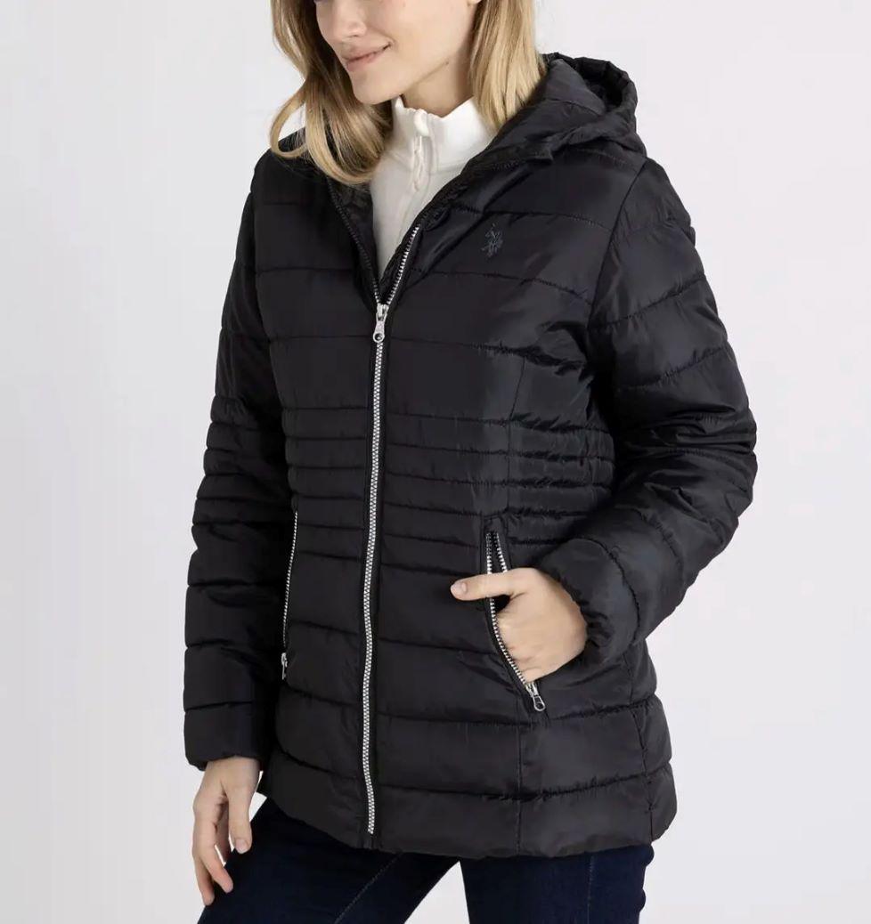 Куртка жіноча з капюшоном U.S. POLO ASSN S Чорний (7658177)