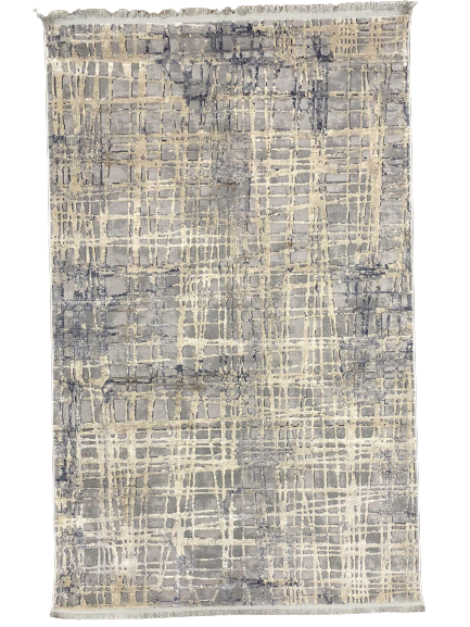 Ковер Saten 0744A 3х4 м Blue/Grey (5345-41)