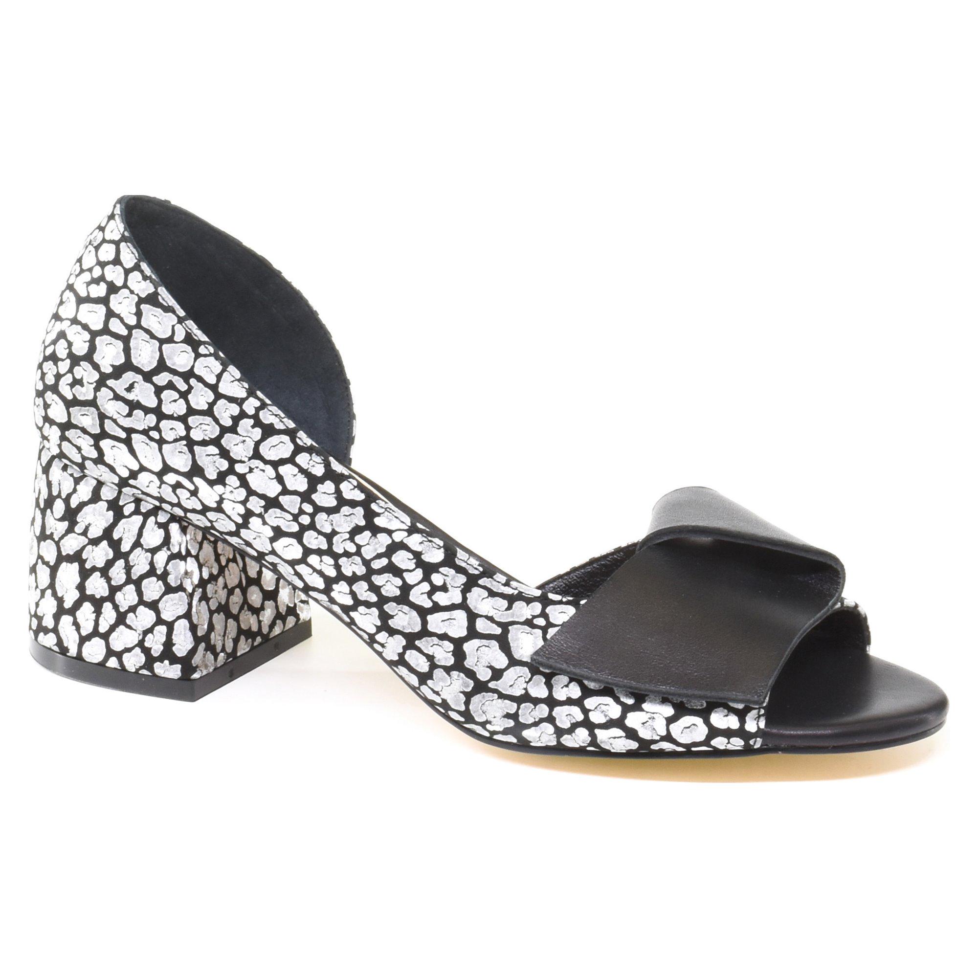 Туфли женские весенние Alita р. 37 Серебряный/Черный (089017-37)