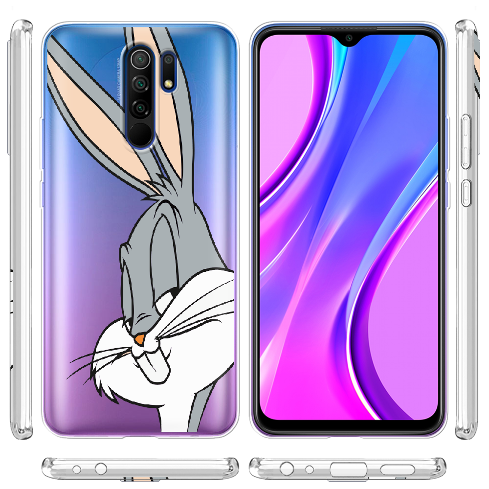 Чехол BoxFace Xiaomi Redmi 9 Lucky Rabbit Прозрачный силикон (40233-bk81-40233) - фото 3