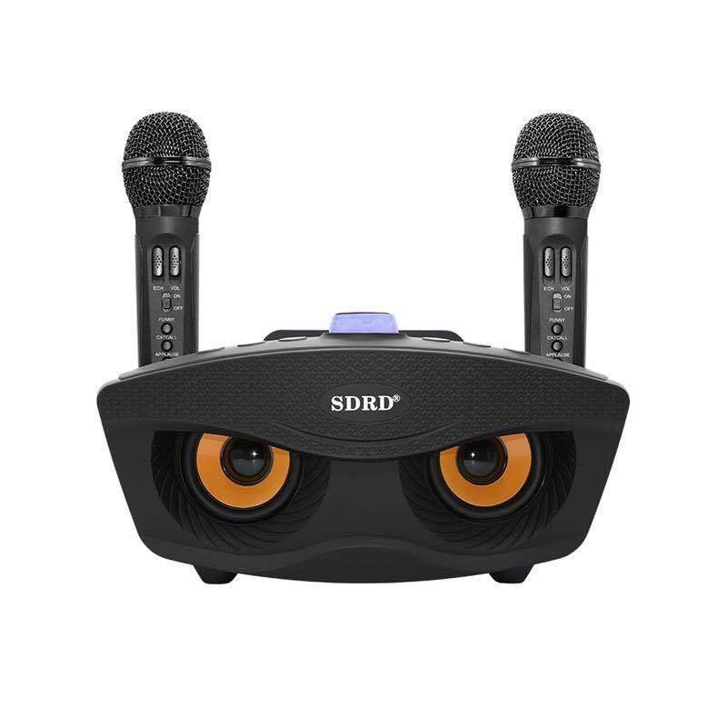 Караоке система SDRD SD-306 с колонкой и двумя микрофонами Черный Караоке система SDRD SD-306 с колонкой и двумя микрофонами Черный