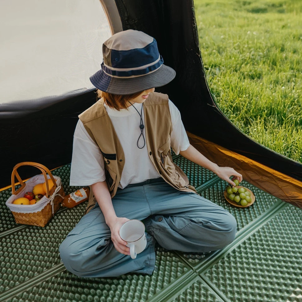 Каремат складной двойной IXPE Naturehike CNK2450WS044 алюминиевая пленка 200x120х1,8 см Синий (6927595791097) - фото 2 Каремат складной двойной IXPE Naturehike CNK2450WS044 алюминиевая пленка 200x120х1,8 см Синий (6927595791097) - фото 2