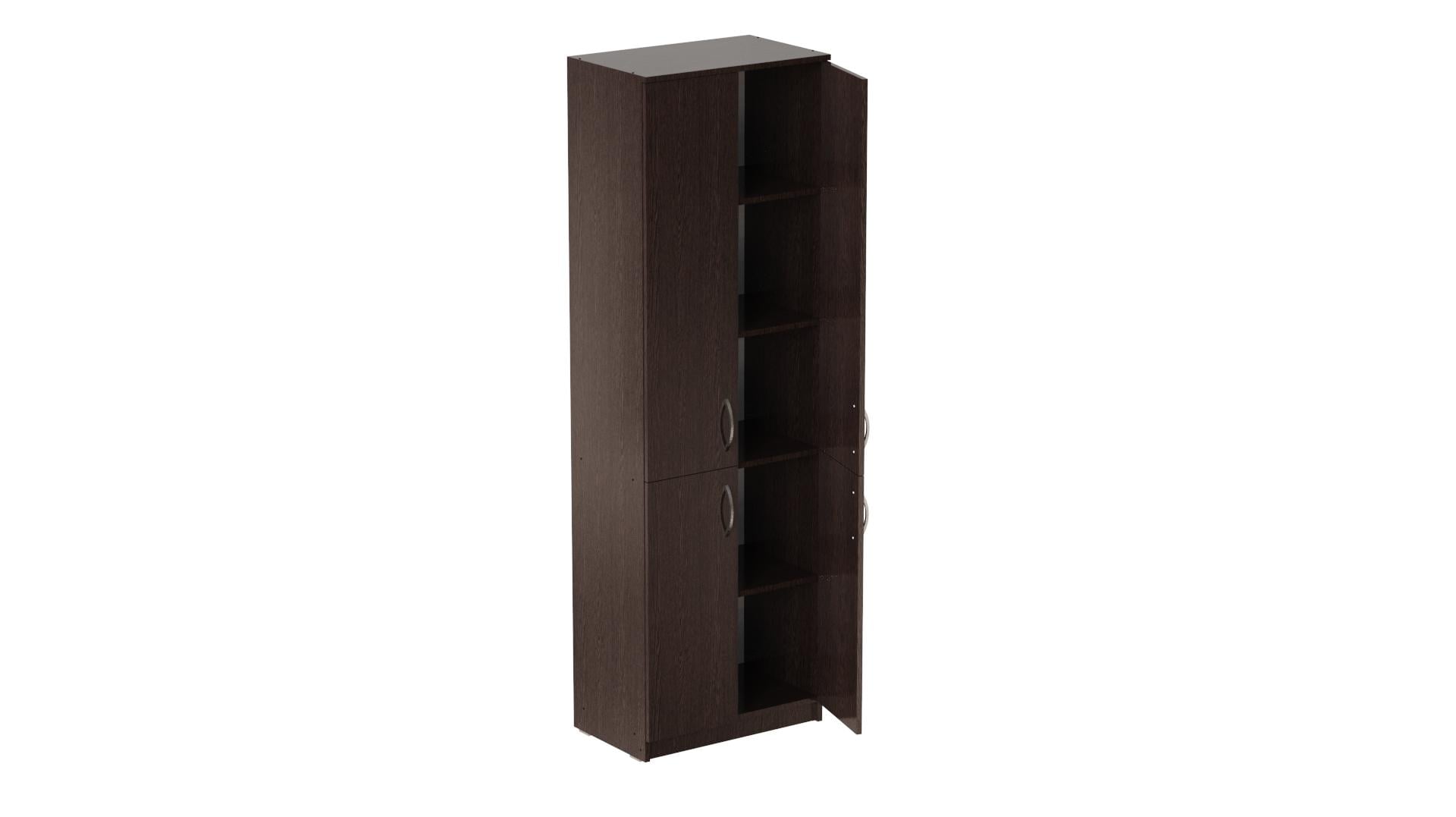 Шкаф Ferrum-decor Анжело на 5 полок с 4 дверями ДСП 16 мм 1900x600x380 мм Венге Магия (FRD-105003)