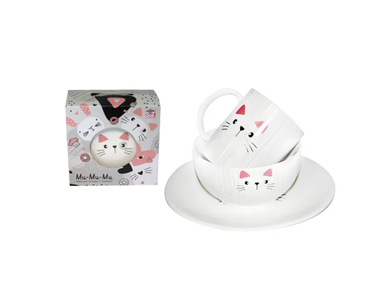 Сервиз для завтрака SNT Ми-ми-ми 3 предмета (MSN-1591-06)