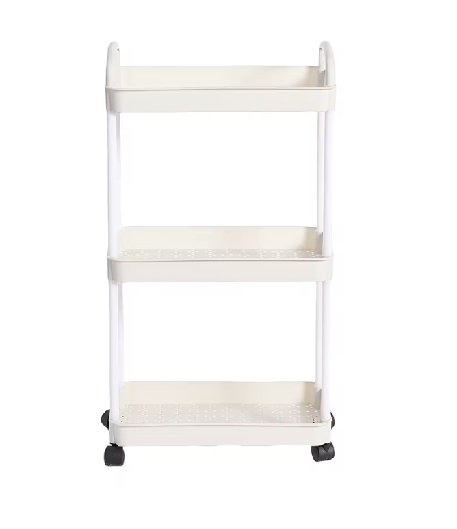 Этажерка напольная пластиковая 3 полки 60х33х21 см (25570889) Этажерка напольная пластиковая 3 полки 60х33х21 см (25570889)