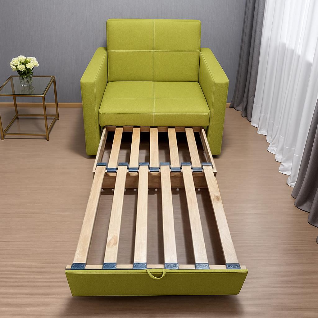 Диван-крісло м'який розкладний Tobi Sho Максіан рогожка Bahama 1140х850х830 мм 17/Салатовий - фото 4