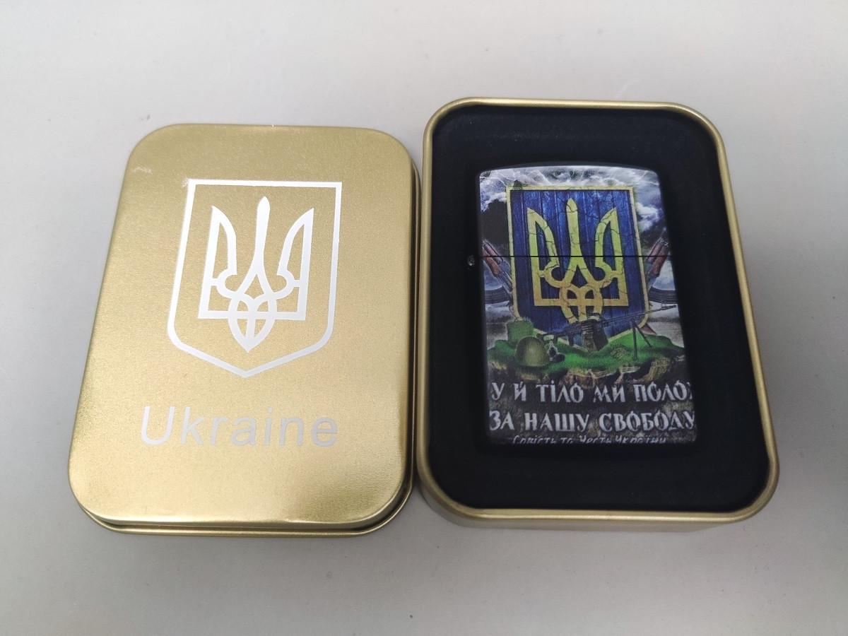 Запальничка бензинова Star Lighters Гімн України Black Matte (ch00078) - фото 6