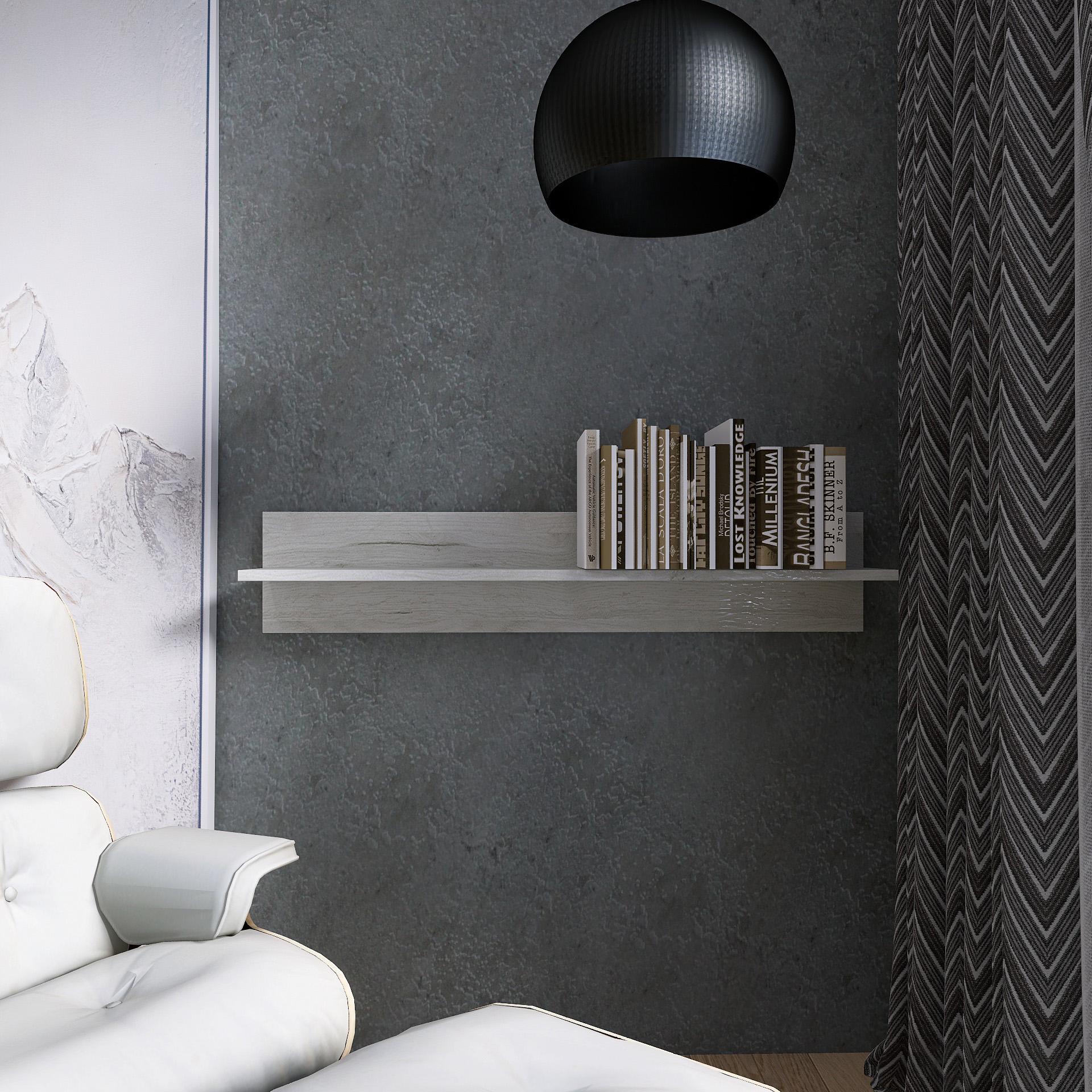 Полочка настенная Лайт ПЛН-1 1000х220х282 мм Крафт белый (11404) - фото 4 Полочка настенная Лайт ПЛН-1 1000х220х282 мм Крафт белый (11404) - фото 4